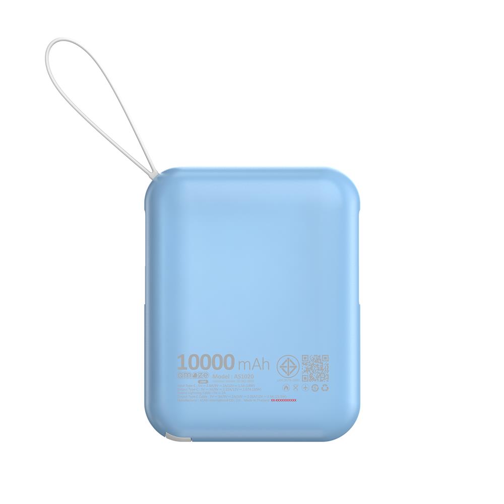แบตสำรอง AMAZE ONE AMCB003 10000 MAH สีฟ้า