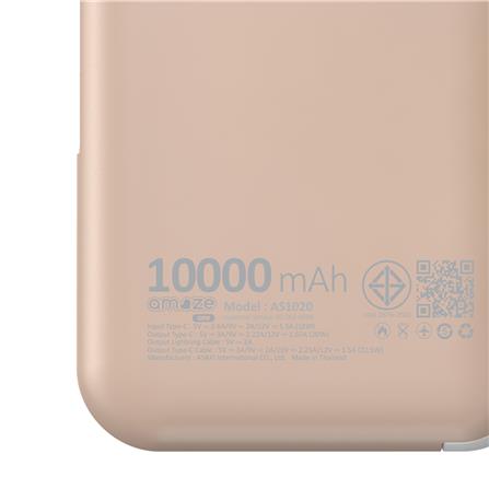 แบตสำรอง AMAZE ONE AMCB003 10000 MAH สีเบจ_4