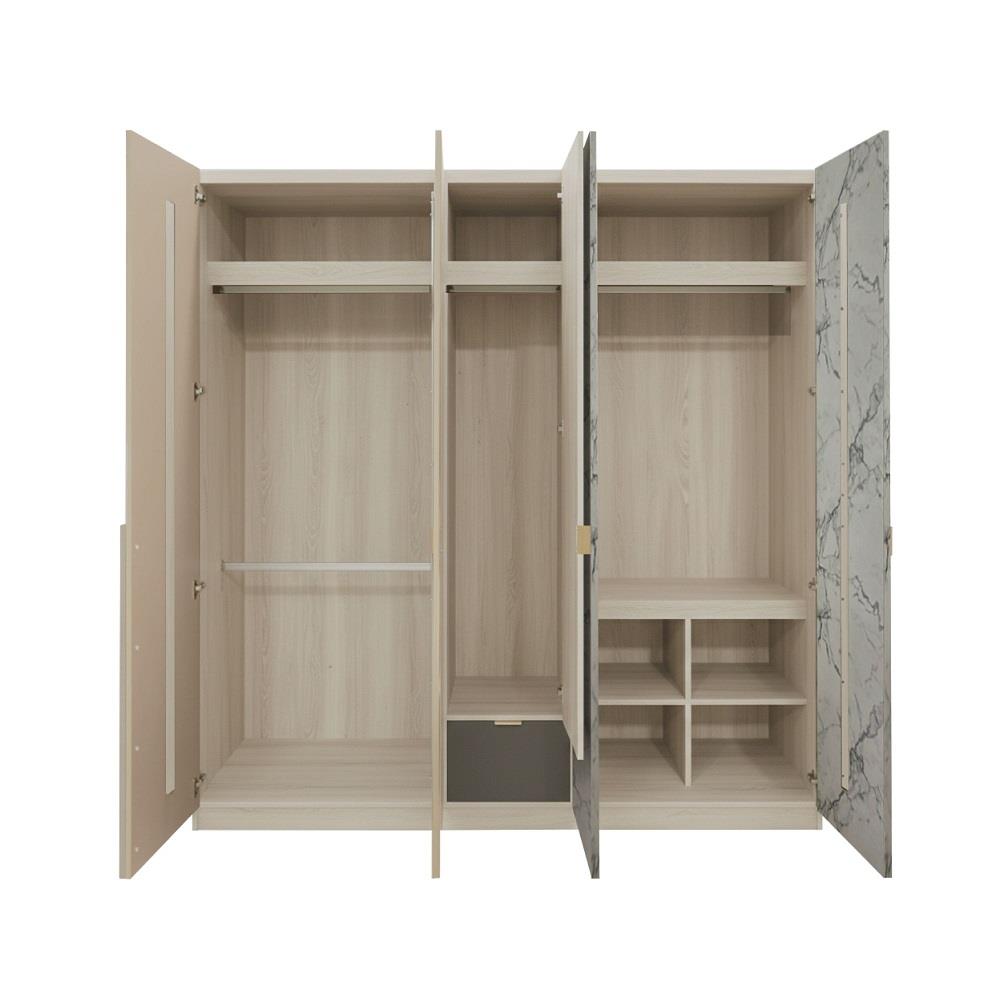 ชุดห้องนอน 6 ฟุต KONCEPT ELLENA สี SOLID CARAMEL