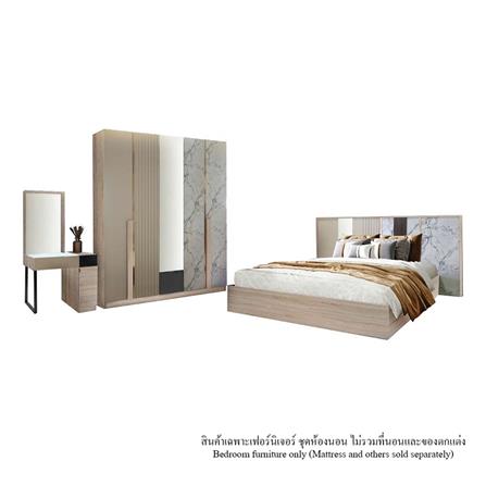 ชุดห้องนอน 6 ฟุต KONCEPT ELLENA สี SOLID CARAMEL_0