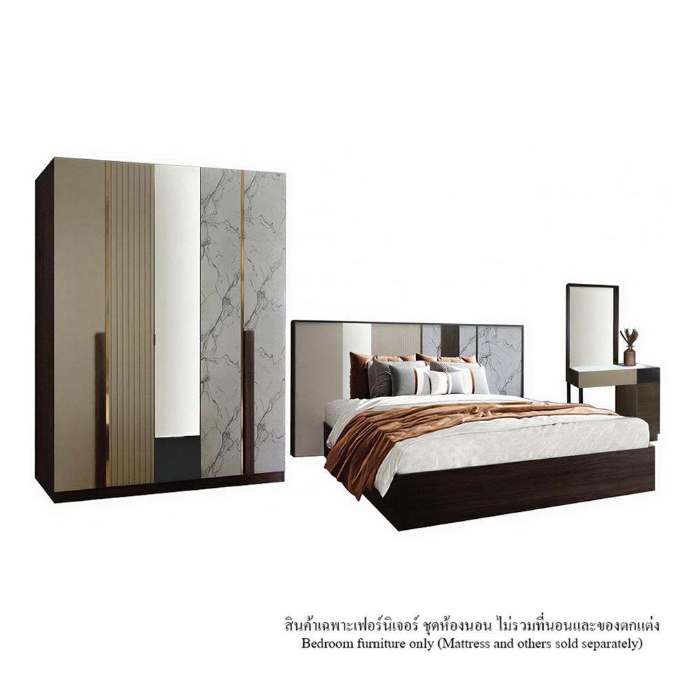 ชุดห้องนอน 6 ฟุต KONCEPT 2-ELLENA สี MOCHA OAK