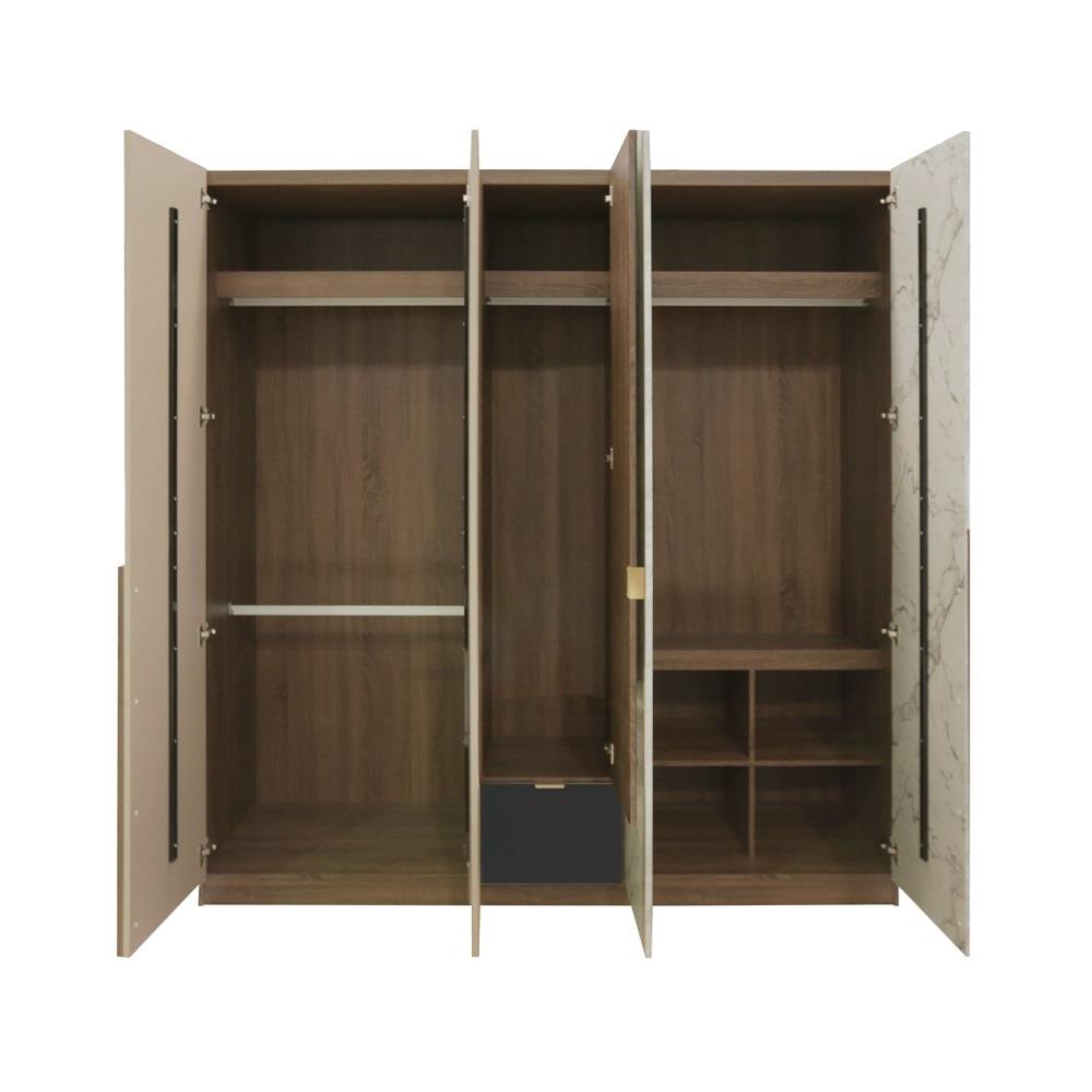 ชุดห้องนอน 6 ฟุต KONCEPT 2-ELLENA สี MOCHA OAK