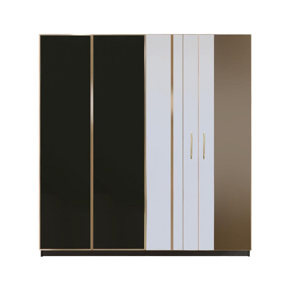 ชุดห้องนอน 6 ฟุต KONCEPT RACHELLE สี SHADOW WHITE