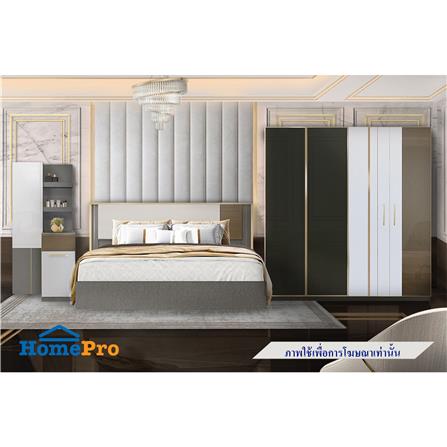 ชุดห้องนอน 6 ฟุต KONCEPT RACHELLE สี SHADOW WHITE_5