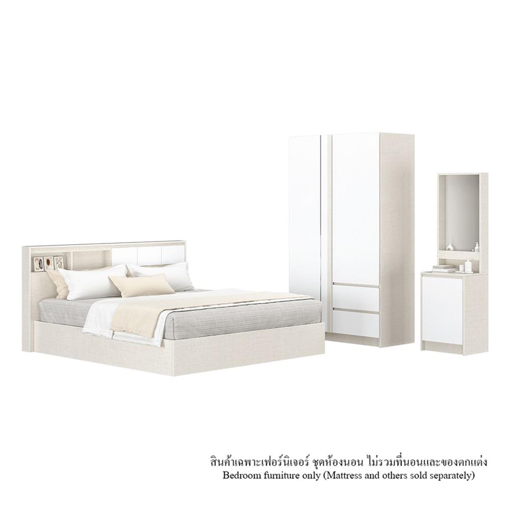 ชุดห้องนอน 6 ฟุต KONCEPT MACHI สี WHITE