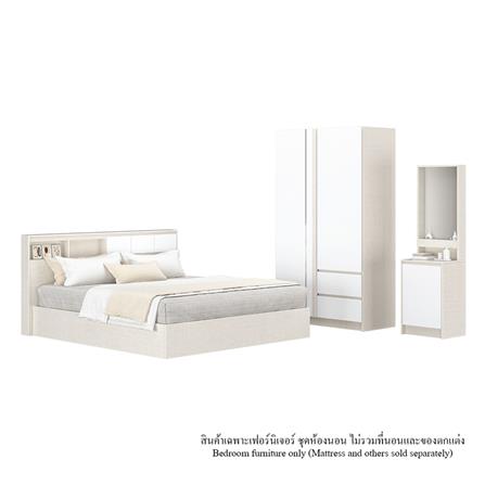 ชุดห้องนอน 6 ฟุต KONCEPT MACHI สี WHITE_0