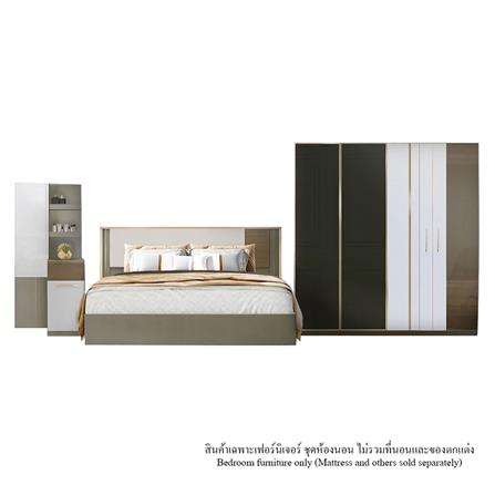 ชุดห้องนอน 6 ฟุต KONCEPT 2-RACHELLE สี DARK BROWN_0