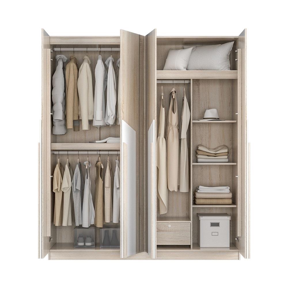 ชุดห้องนอน 6 ฟุต KONCEPT ODENSE สี SOLID OAK