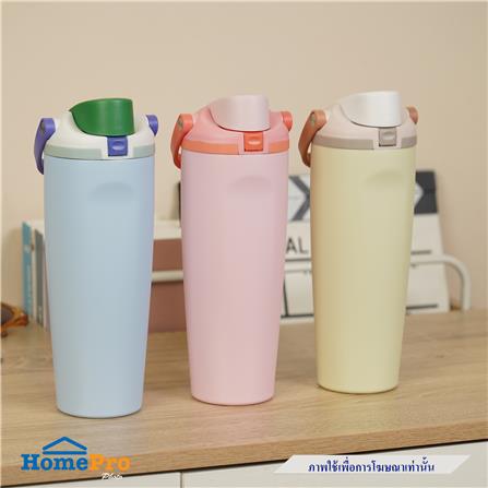 กระติกสุญญากาศ 0.9 ลิตร HOMEPRO CANDY COLOR สีชมพู_8