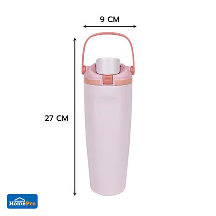 กระติกสุญญากาศ 0.9 ลิตร HOMEPRO CANDY COLOR สีชมพู_9