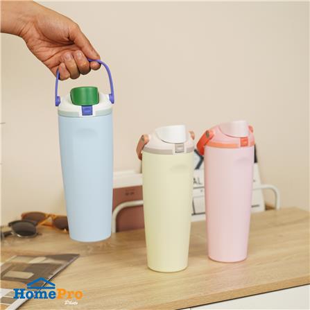 กระติกสุญญากาศ 0.9 ลิตร HOMEPRO CANDY COLOR สีฟ้า_8