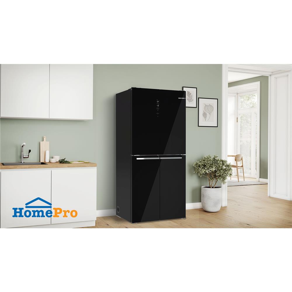 ตู้เย็น MULTI DOOR BOSCH KMC85LBEA 19 คิว สีกระจกดำ