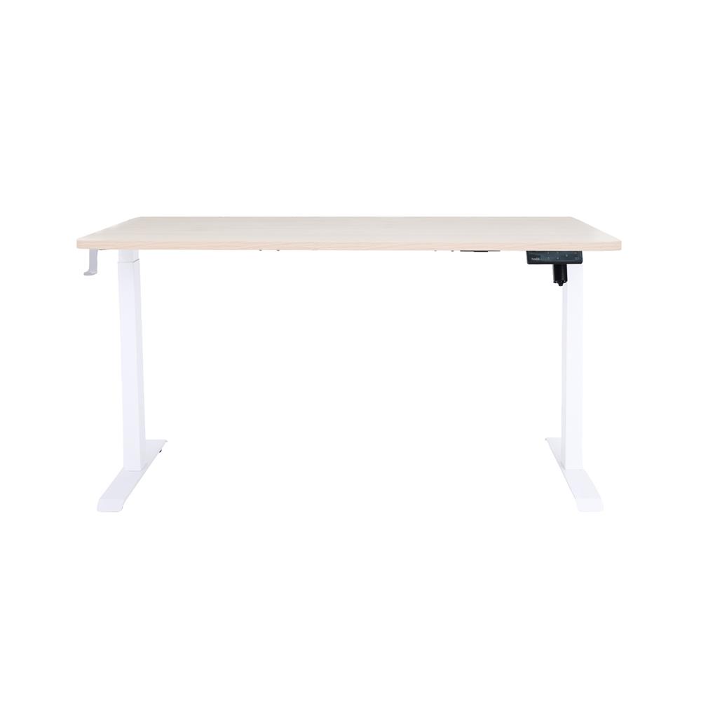 โต๊ะปรับระดับไฟฟ้า BEWELL TBS07-TOP06 100 ซม. สีไม้โอ๊ค/ขาว