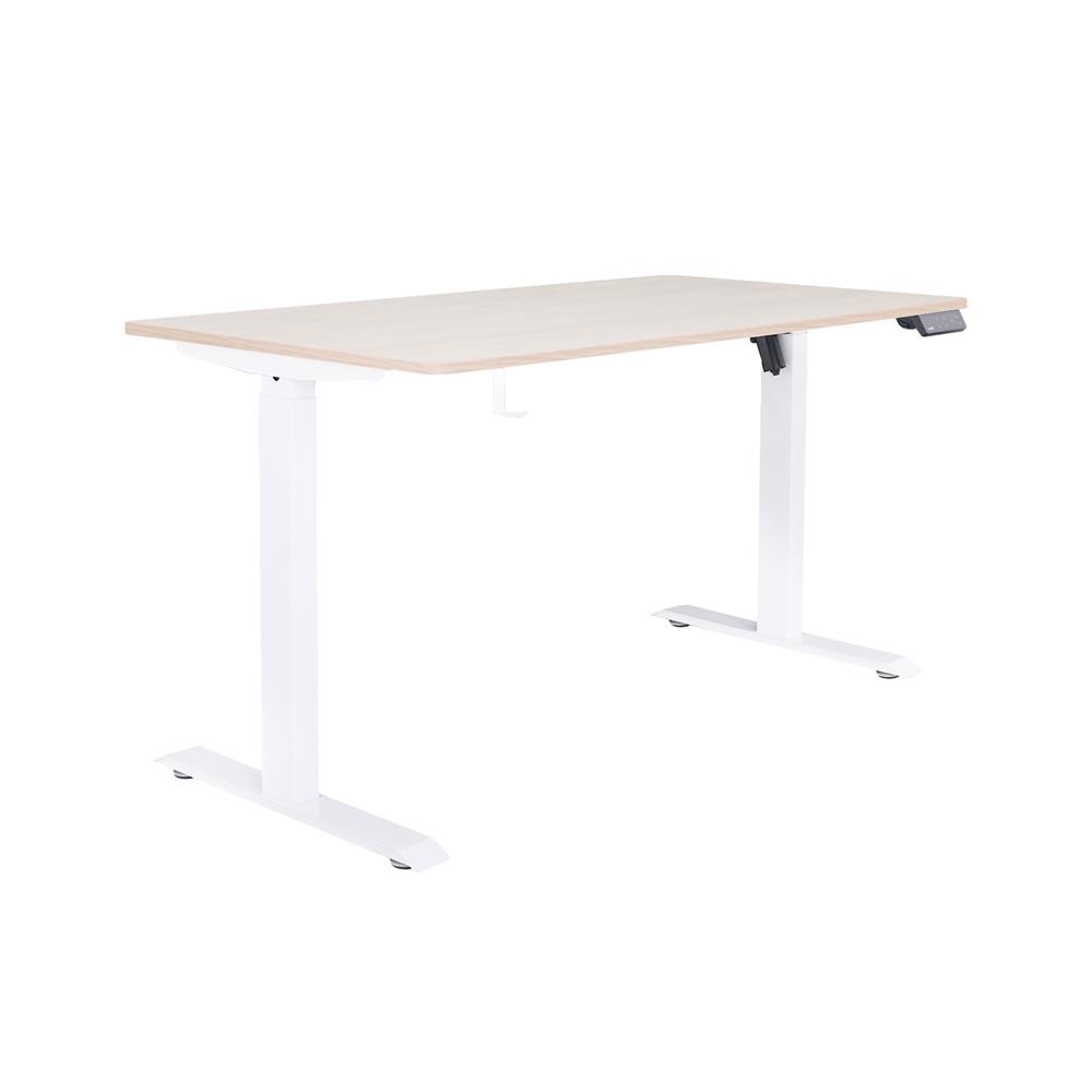 โต๊ะปรับระดับไฟฟ้า BEWELL TBS07-TOP06 100 ซม. สีไม้โอ๊ค/ขาว