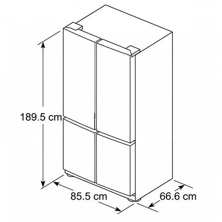 ตู้เย็น MULTI DOOR BOSCH KMC85LEEA 19 คิว สีกระจกเทา_9