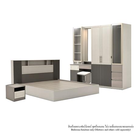 ชุดห้องนอน 6 ฟุต KONCEPT BOSTON สี IVORY_0