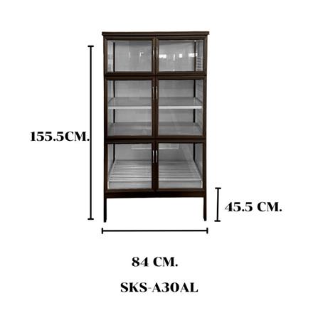 ตู้อเนกประสงค์ SANKI SKS-A30AL สีชา_2