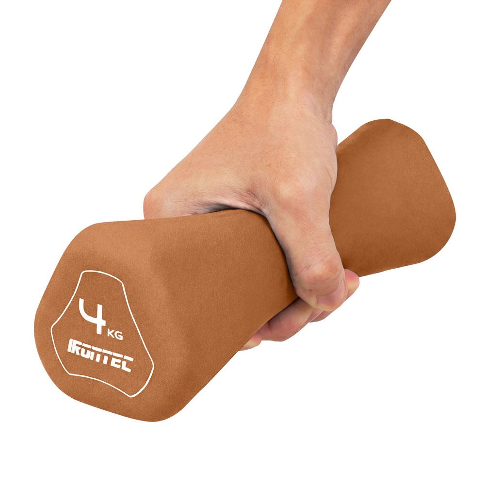 ดัมเบลหุ้มยาง IRONTEC CHOCOLATE 4 กก. 2 ชิ้น