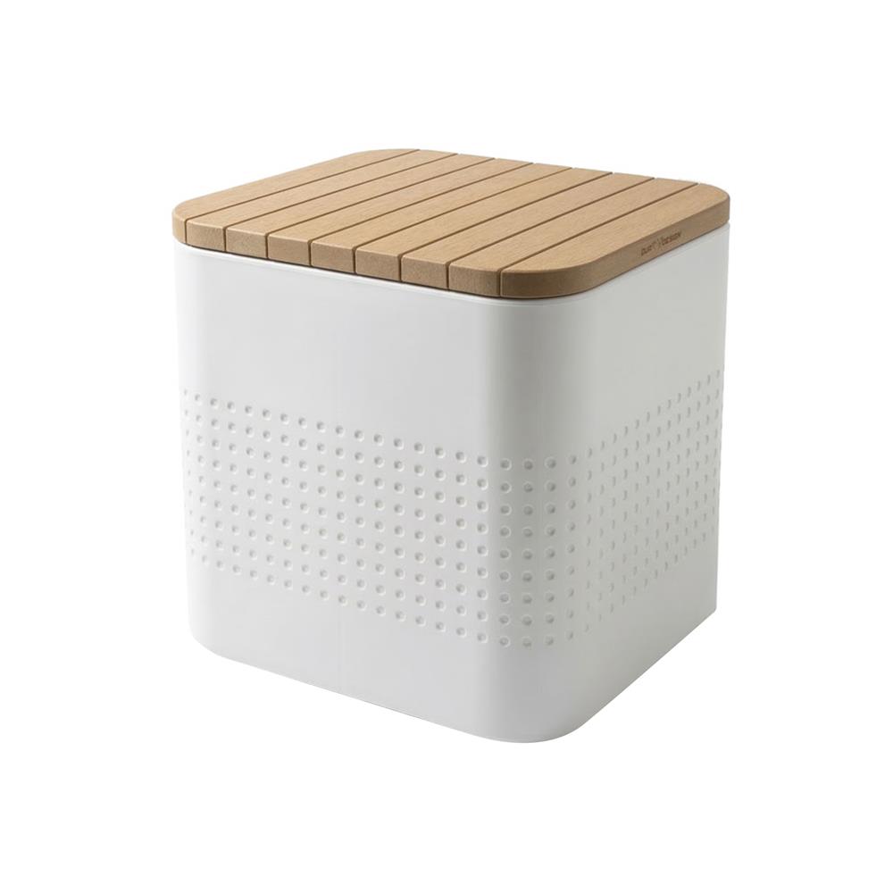 ม้านั่งสนาม BUA DESIGN BUASURFACE DOT SQUARE STOOL สีธรรมชาติ