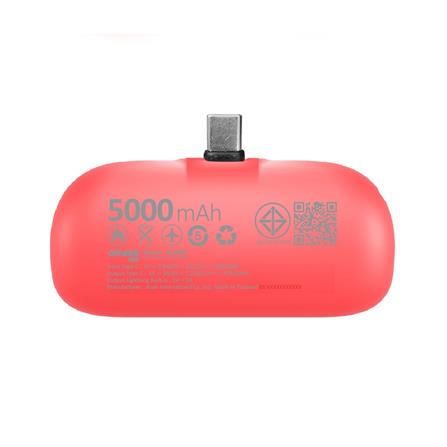 แบตเตอรี่สำรอง AMAZE ONE AMCB002 BOY&GIRL 5000MAH สีชมพูเข้ม_2