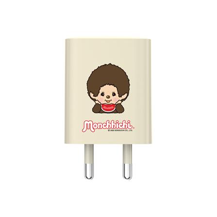 หัวชาร์จอะแดปเตอร์ พร้อมสายชาร์จ USB-LIGHTNING AMAZE ONE AMCC007 25W สีครีม_1