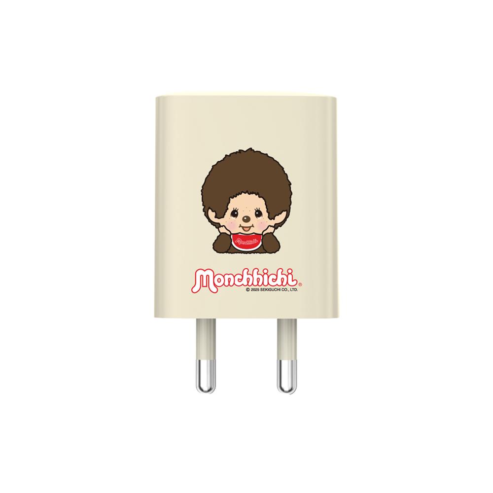 หัวชาร์จอะแดปเตอร์ พร้อมสายชาร์จ USB-C AMAZE ONE AMCC006 25W สีครีม