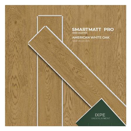 พื้น SPC SMARTMATT PRO 6 มม. 2.22 ตร.ม. สี AMERICAN WHITE OAK (แพ็ก 8 ชิ้น)_4
