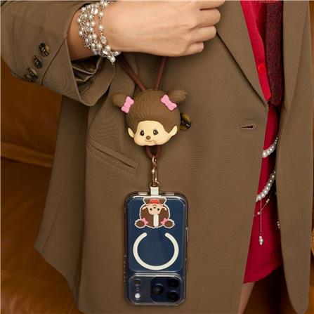 สายชาร์จ 4IN1 AMAZE ONE AMCC002 MONCHHICHI GIRL สีน้ำตาล_2