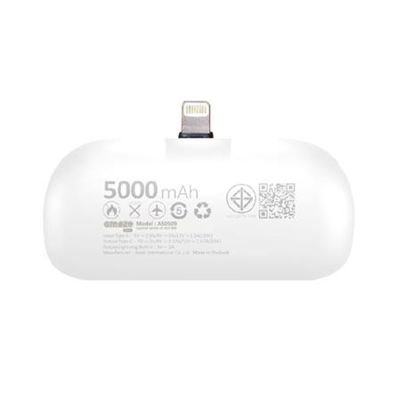 แบตเตอรี่สำรอง AMAZE ONE AMCB001 BOY&GIRL 5000MAH สีขาว_2