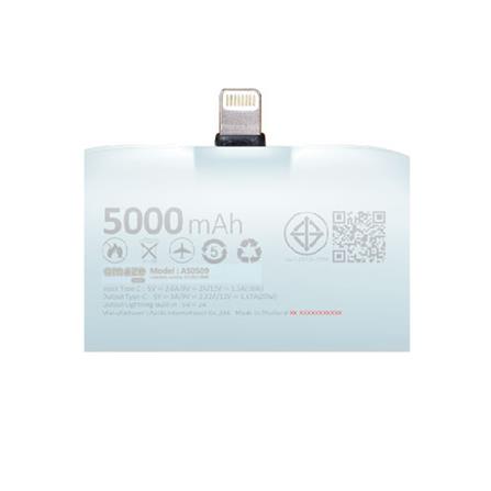 แบตเตอรี่สำรอง AMAZE ONE AMCB001 BOY 5000MAH สีฟ้า_4