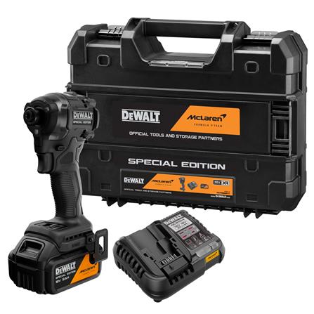ไขควงกระแทกไร้สาย (พร้อมแบตเตอรี่และแท่นชาร์จ) DEWALT MCLAREN DCF86MP1T-QW 18 โวลต์_5