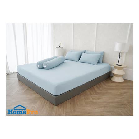 ชุดผ้าปูที่นอน 6 ฟุต (ชุด 5 ชิ้น) BEWELL COOLING สี BLUE_0