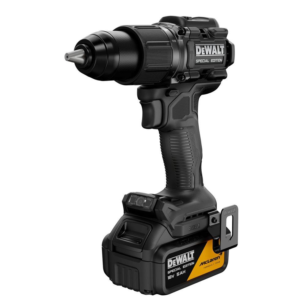 สว่านกระแทกไร้สาย (พร้อมแบตเตอรี่) DEWALT MCLAREN DCD86MP1T-QW 18 โวลต์