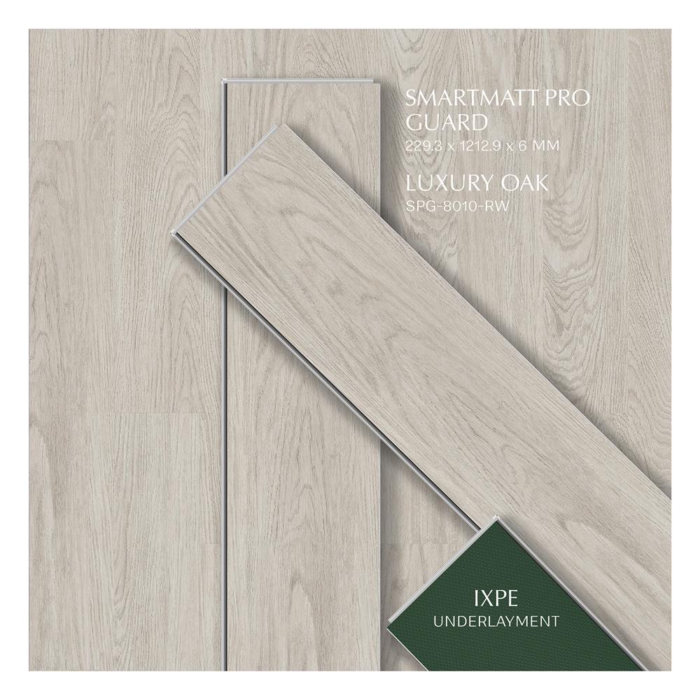 พื้น SPC SMARTMATT PRO GUARD 6 มม. 2.22 ตร.ม. สี LUXURY OAK (แพ็ก 8 แผ่น)