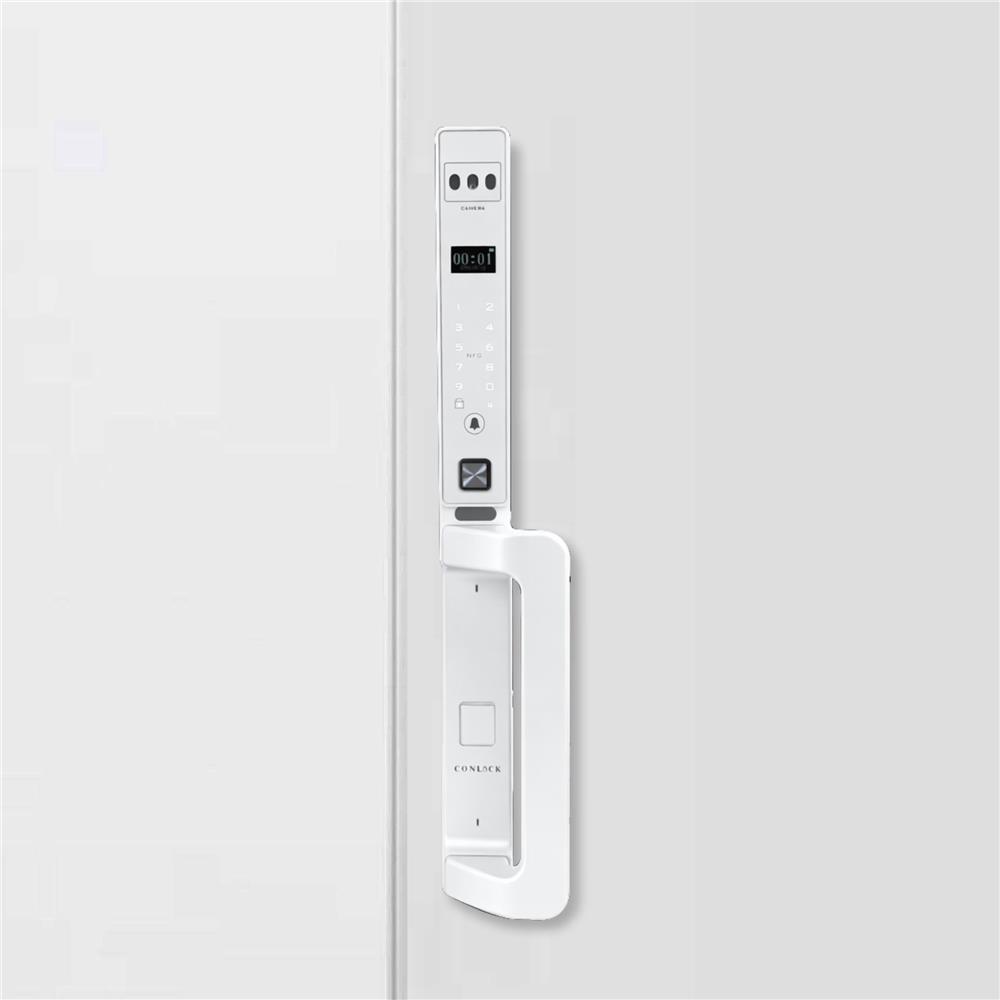 กลอนดิจิตอล CONLOCK XERCON CURVE สีขาว