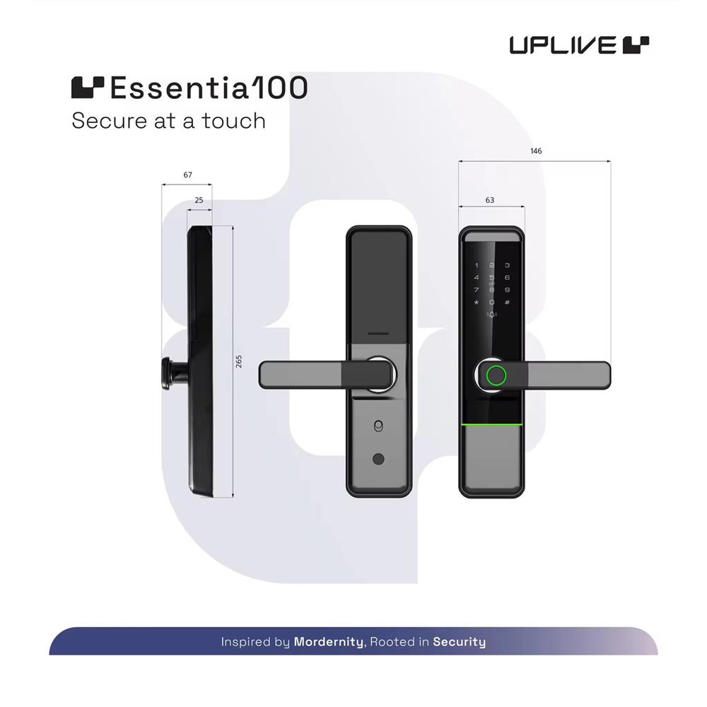 กลอนดิจิตอล UPLIVE S40 (Essentia100) สีดำ