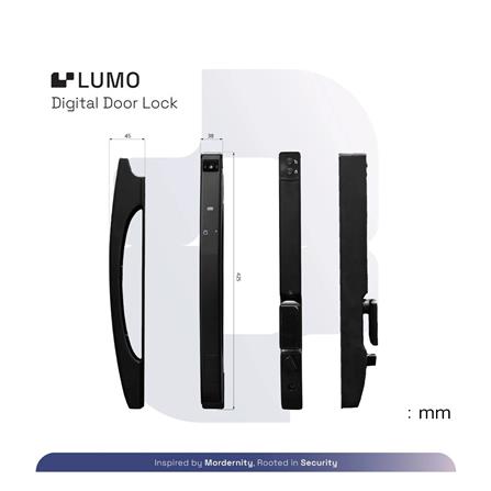 กลอนดิจิตอล UPLIVE J3 (LUMO) สีดำ_4