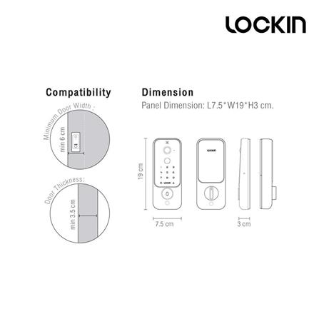 กลอนดิจิตอล LOCKIN VENO PLUS สีดำ_4