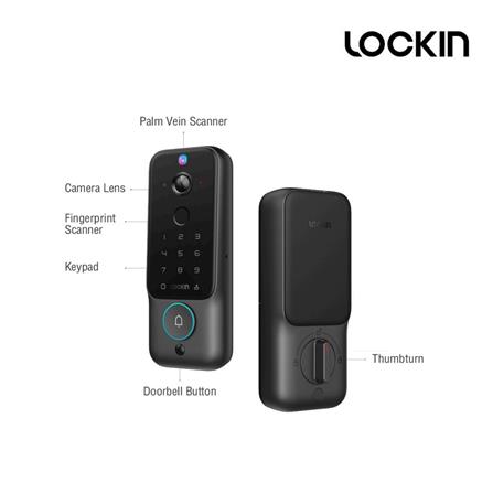 กลอนดิจิตอล LOCKIN VENO PLUS สีดำ_3