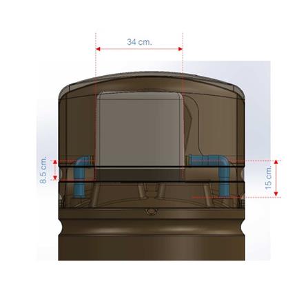 ถังเก็บน้ำ PP SMART PAK PRO 1000 ลิตร สีเบจ_4