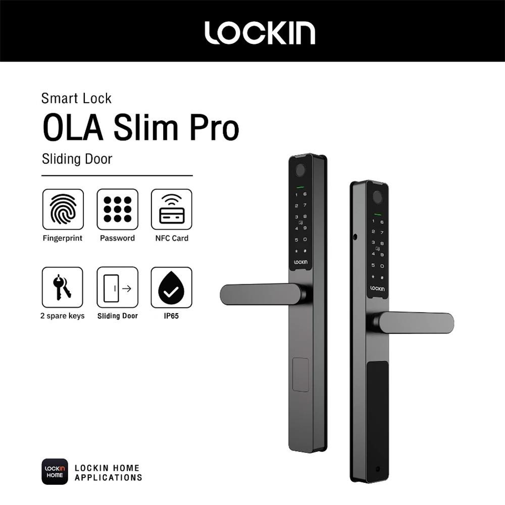 กลอนดิจิตอล LOCKIN OLA SLIM PRO สีดำ