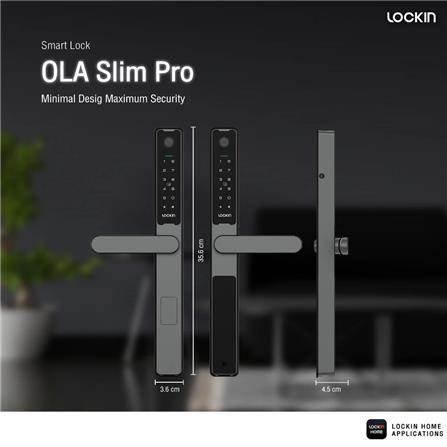 กลอนดิจิตอล LOCKIN OLA SLIM PRO สีดำ_4