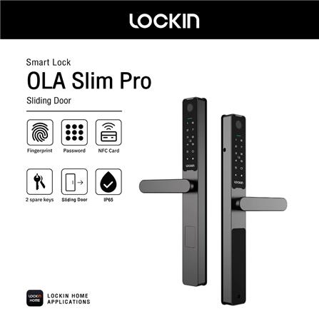 กลอนดิจิตอล LOCKIN OLA SLIM PRO สีดำ_5