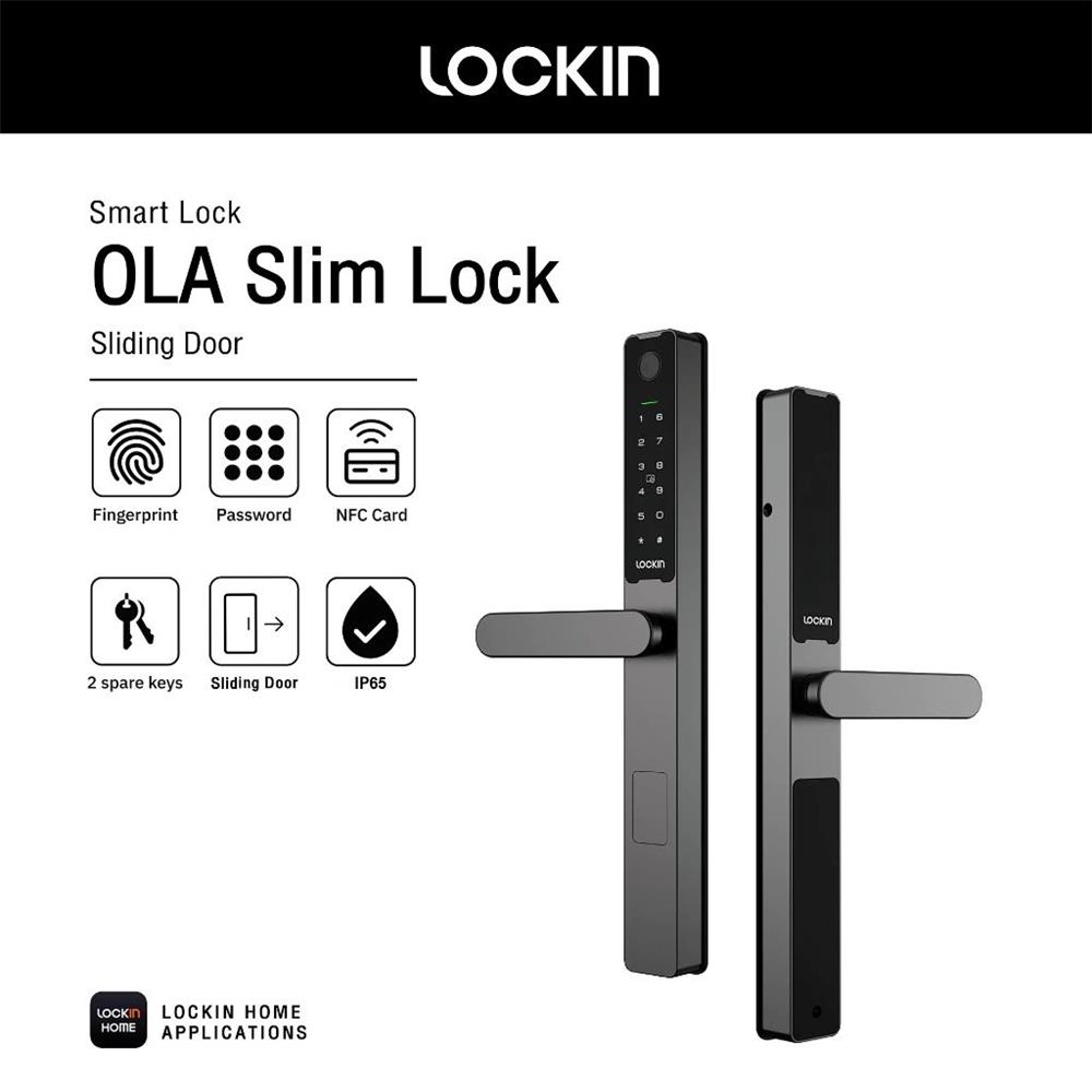 กลอนดิจิตอล LOCKIN OLA SLIM LOCK สีดำ