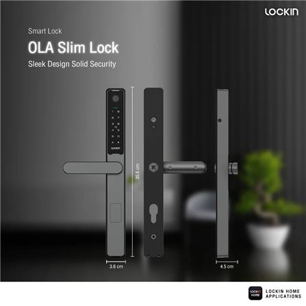 กลอนดิจิตอล LOCKIN OLA SLIM LOCK สีดำ_3
