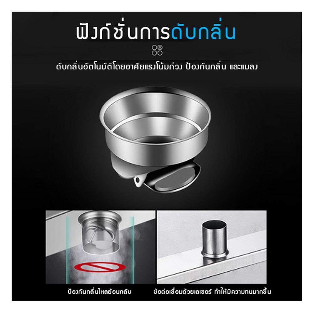รางน้ำทิ้ง CASSA CL0223 40 ซม. สีดำ