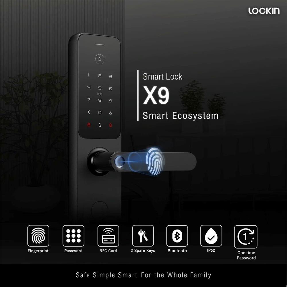 กลอนดิจิตอล LOCKIN X9 สีดำ