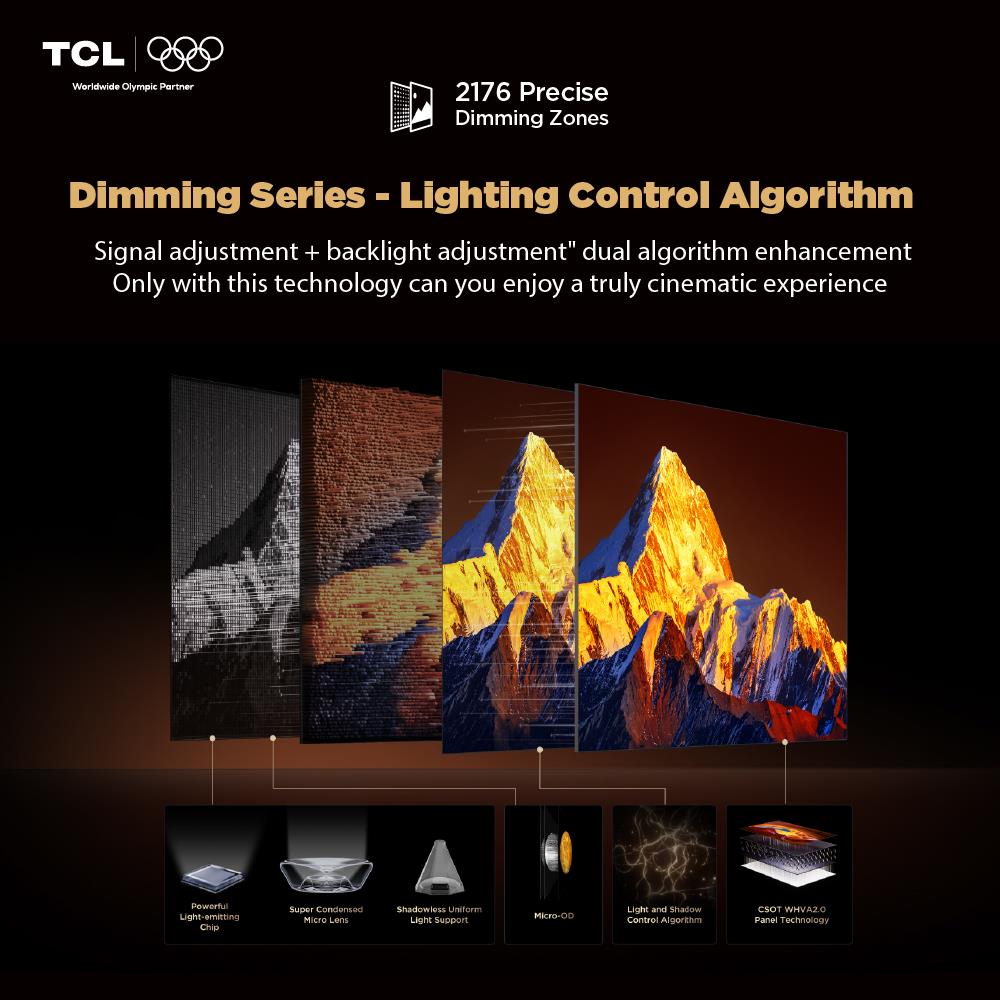 ทีวีเอสคิวดี มินิแอลอีดี 55 นิ้ว TCL (4K, SQD-MiniLED, GOOGLE TV) 55C7L