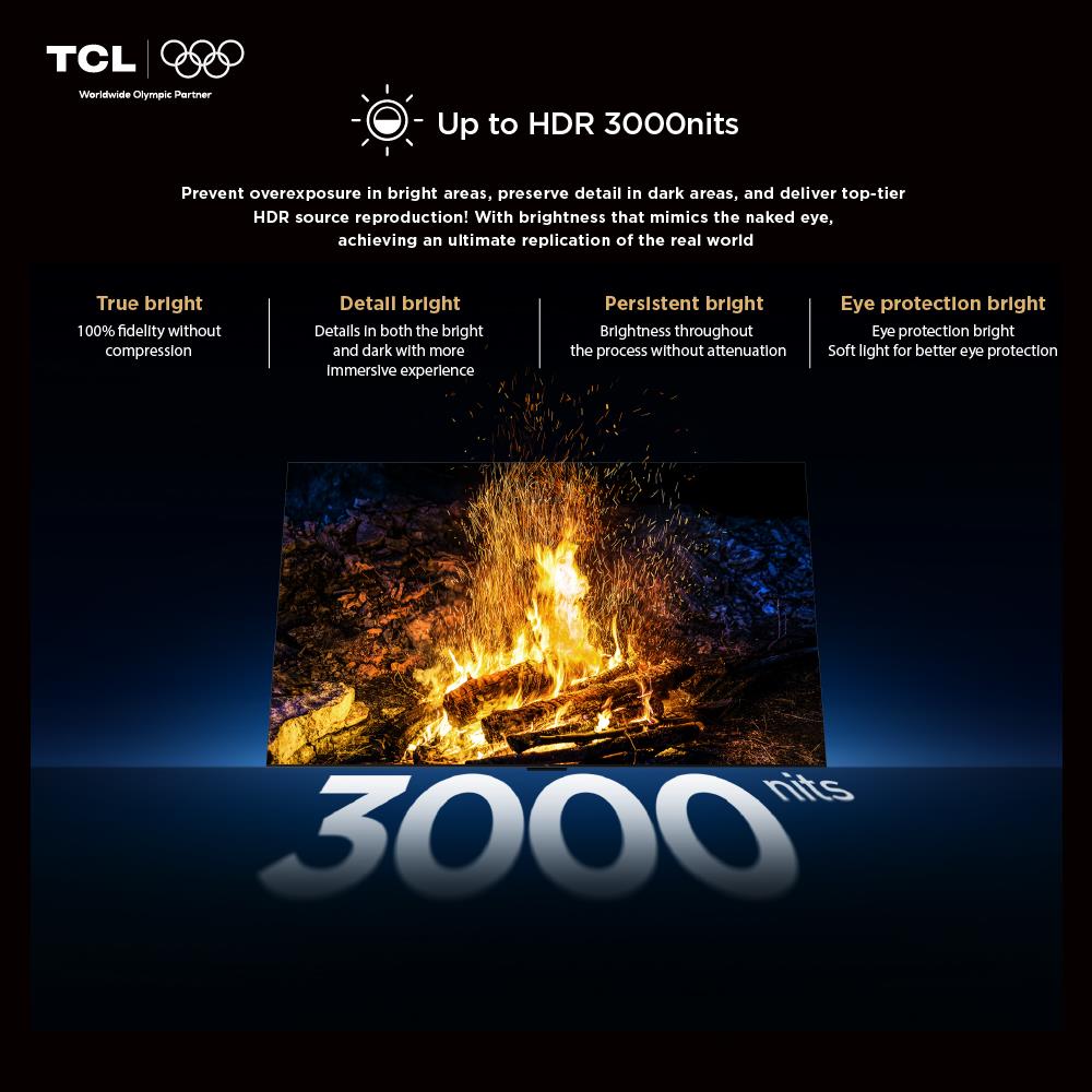 ทีวีเอสคิวดี มินิแอลอีดี 55 นิ้ว TCL (4K, SQD-MiniLED, GOOGLE TV) 55C7L