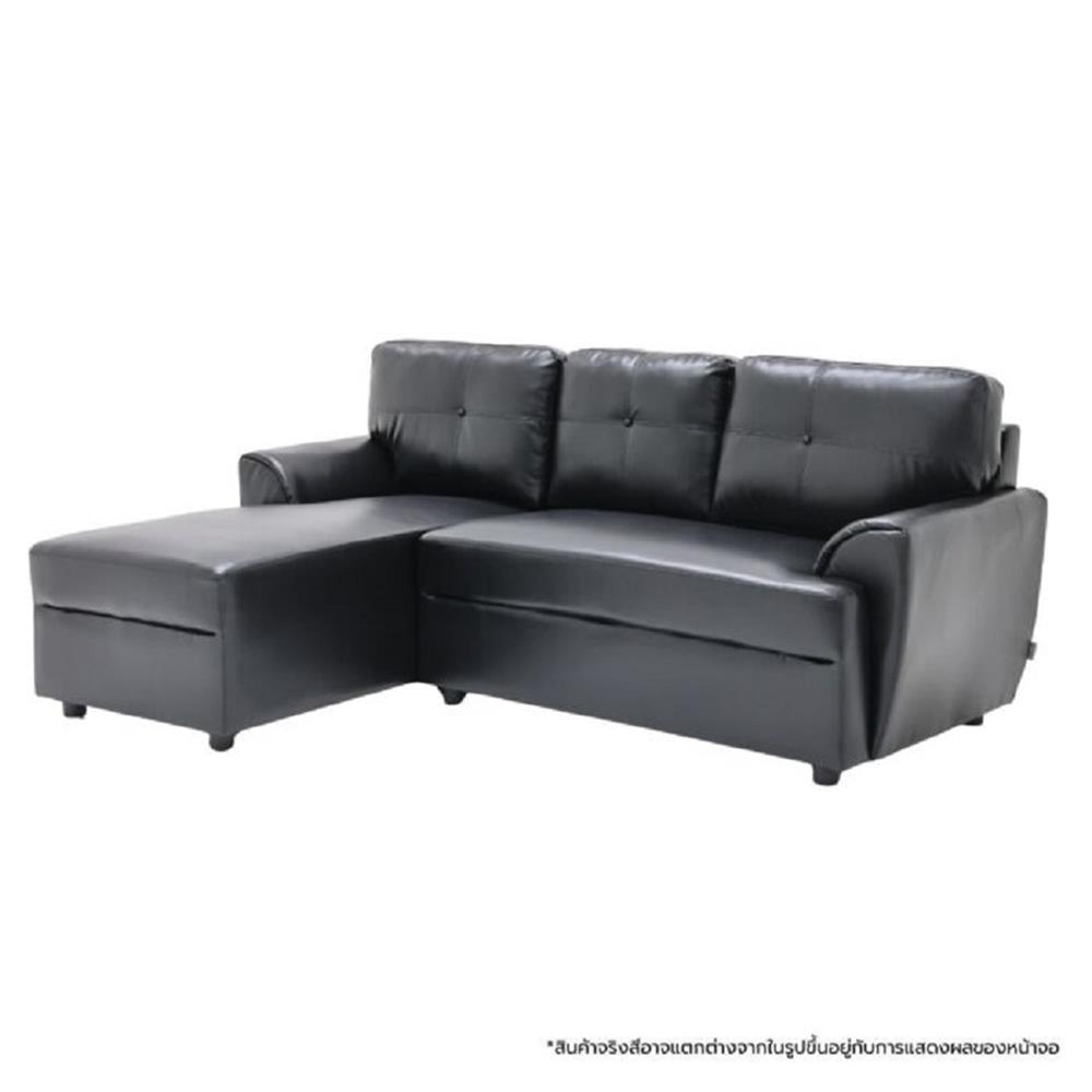 โซฟาเข้ามุมซ้าย SOFA SOLUTIONS RIOWAY 19251396 สีดำ